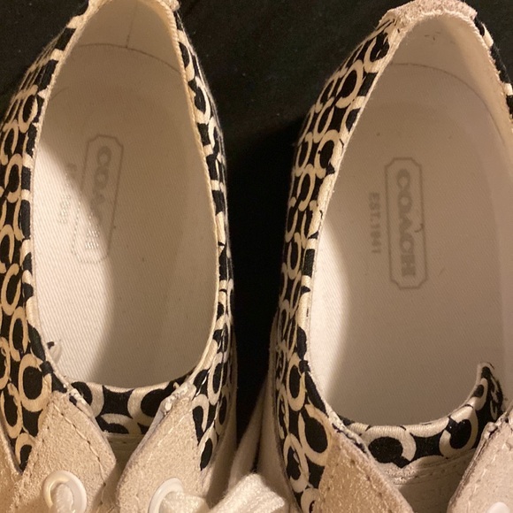 Coach tennis shoes blk/wht - Picture 7 of 9